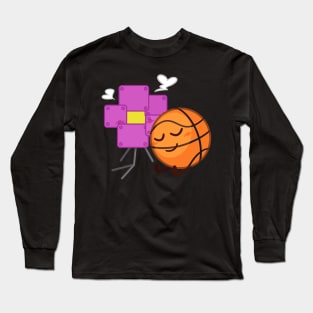 Robot Flower x Basketball Long Sleeve T-Shirt